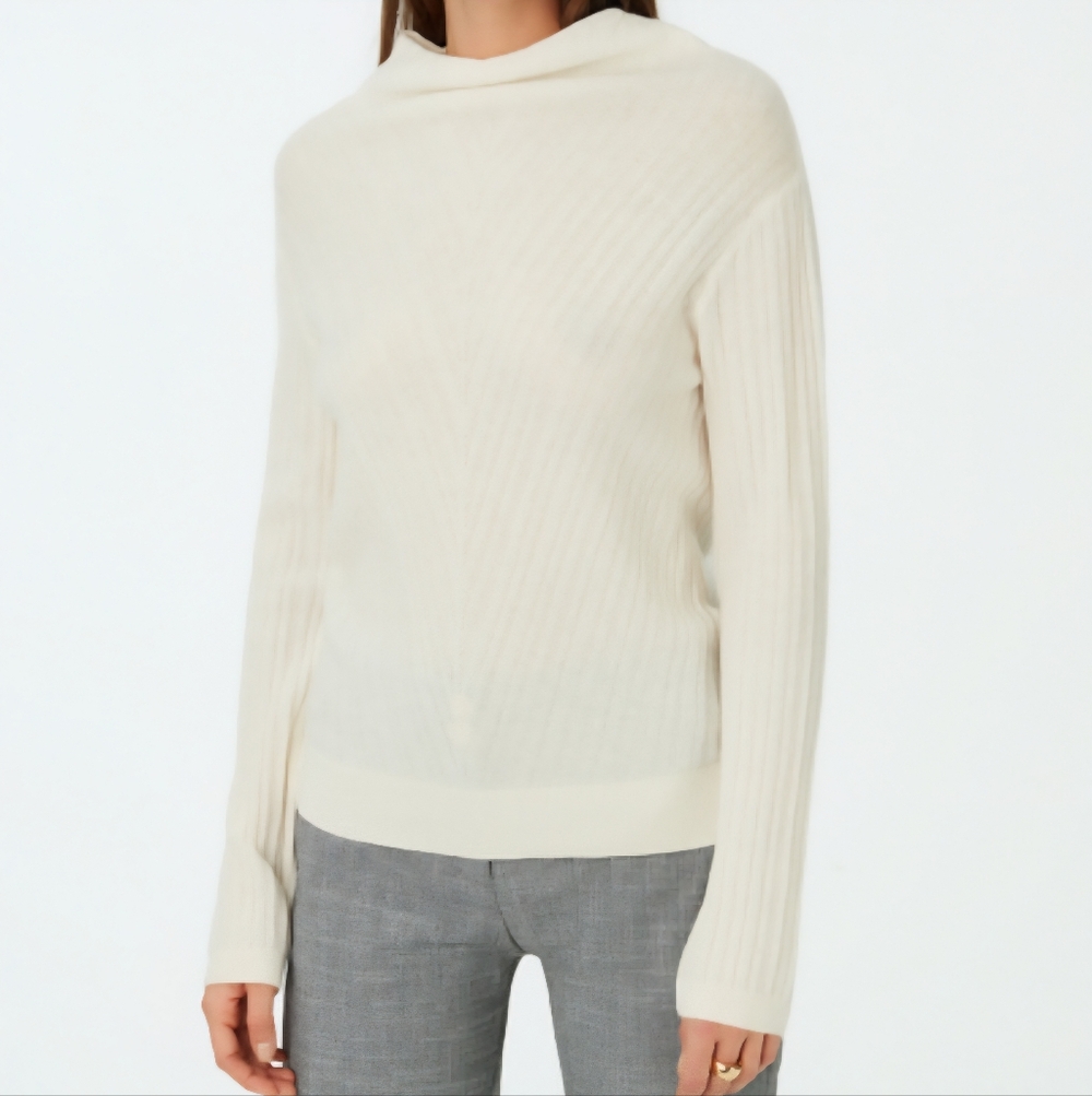 Club Monaco Cream Cowl Neck Sweater XS